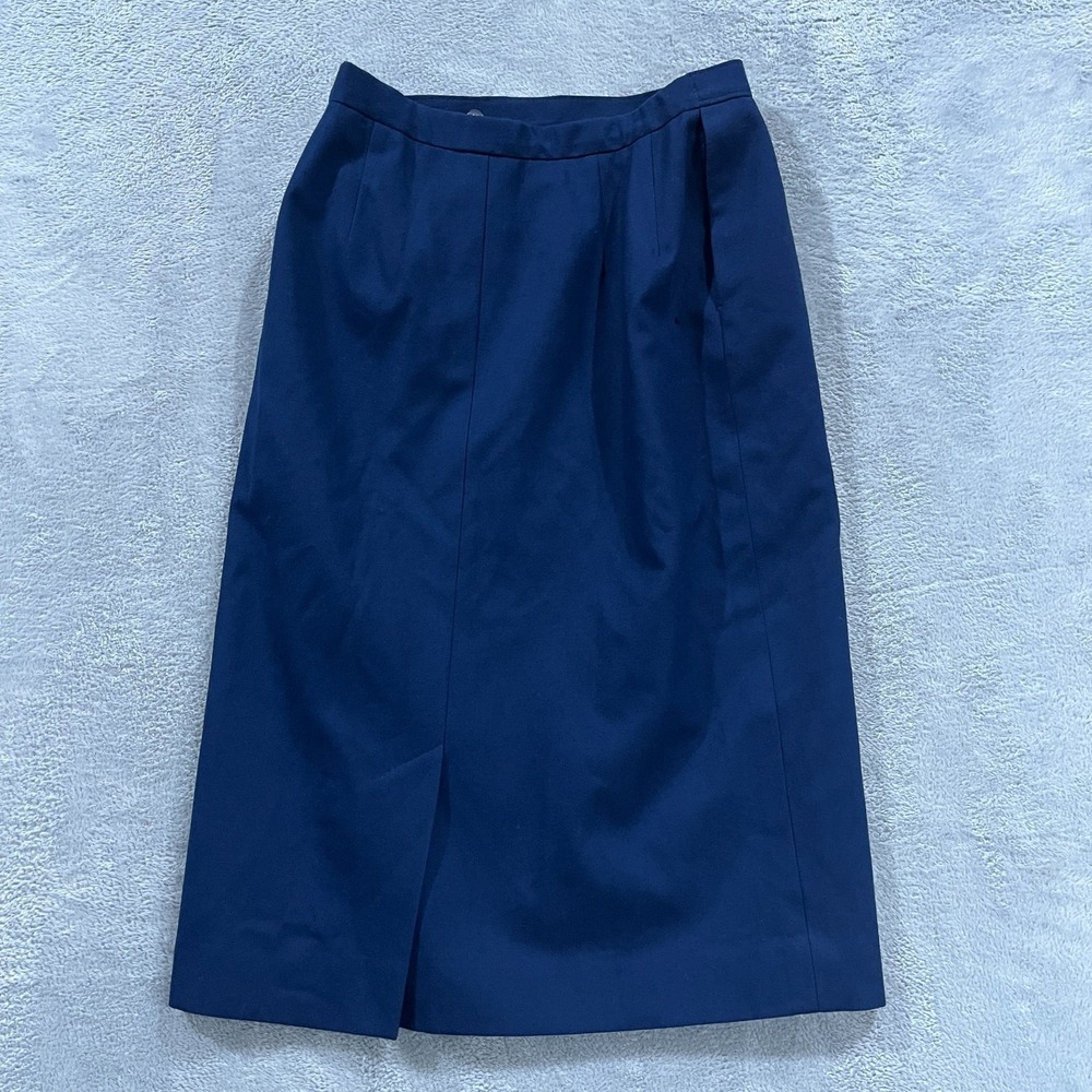 Vintage Pendleton Skirt Womens 8 Blue Virgin Wool Midi Made USA Boho‎ Hippie